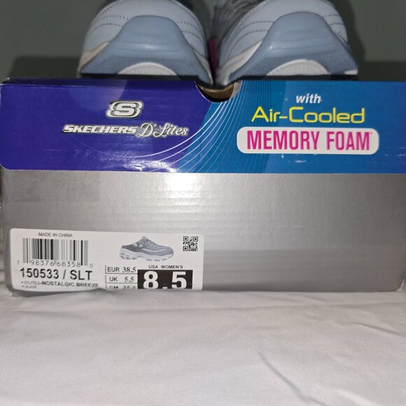 Skechers D'Lites Nostalgic Breeze Mule in Light Blue, Size 8.5, new - Picture 8 of 9